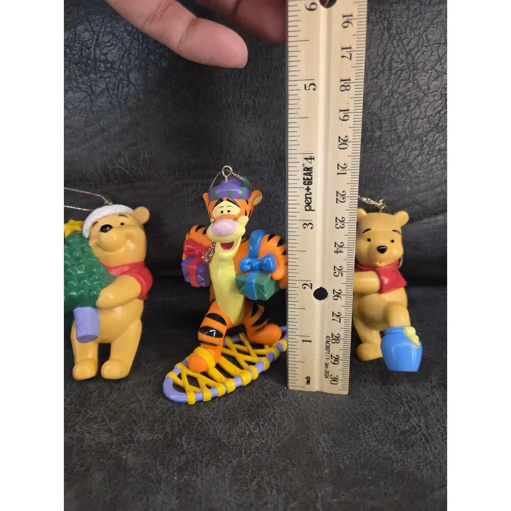 Vintage Disney Winnie the Pooh Tigger Grolier Christmas Ornaments Set of 3 PVC